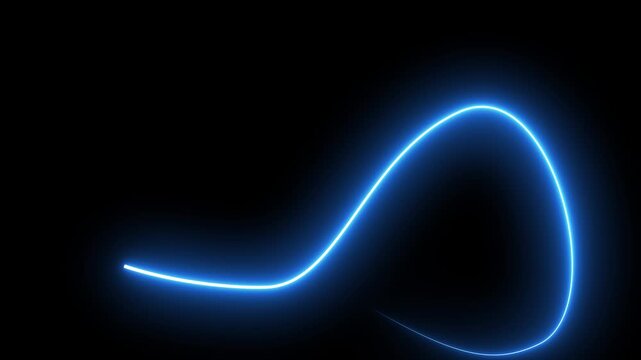 Magic Infinity Sign With Light Strokes Background Loop/ 4k animation of an abstract infinity background with magic light energy strokes and particles, seamless looping 