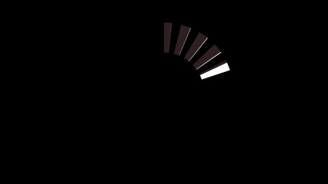 Abstract loading icon animation . Loading bar and percentage Futuristic progress loading bar 0-100 percent.