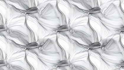 A repeating gray-scale pattern of swirling, abstract, fluid shapes resembling smoke or ink