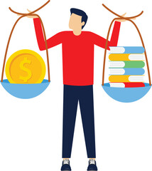 Social media illustration, business concept, web design

