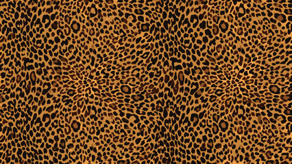 Leopard skin pattern with brown and black spots © Prosun Design