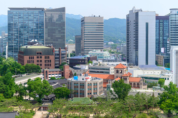 ソウルの美しい街並み風景Beautiful cityscape of Seoul, the capital of South Korea