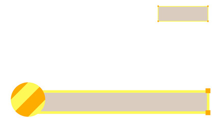 動画テロップ素材：黄-10