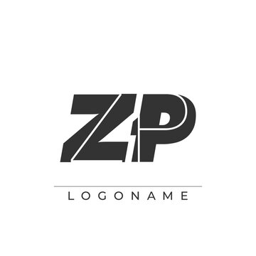 A sophisticated and professional logo design featuring the initials ZP in a bold sans serif typeface suitable for various business branding purposes