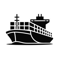 Obraz premium Cargo ship transportation on the sea