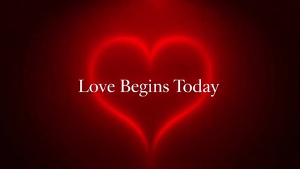 Modern Valentine’s Day Background with Minimal Love Concept