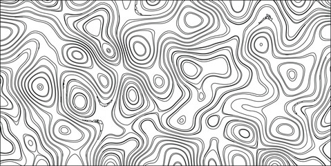 Black and white abstract pattern with organic swirling lines resembling contour lines on a topographic map, creating a clean and detailed graphic design element