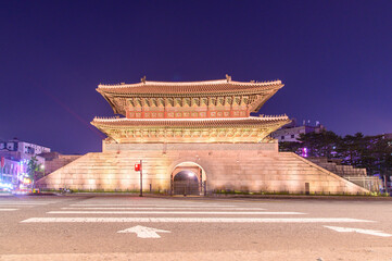 韓国ソウルにある東大門の風景Beautiful view of the Dongdaemun in Seoul, South Korea