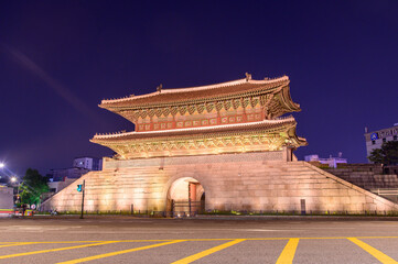 韓国ソウルにある東大門の風景Beautiful view of the Dongdaemun in Seoul, South Korea