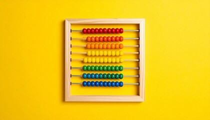 old abacus with a calculator