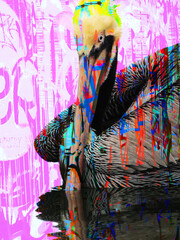 Graffiti and the pelican