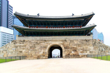 韓国ソウルにある南大門の風景View of Namdaemun Gate in Seoul, South Korea