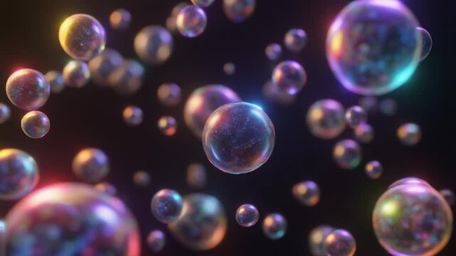 purple bubbles background