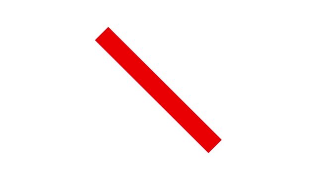 Red x mark symbol isolated on white background