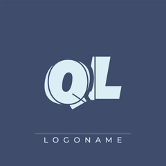 Obraz premium A sophisticated and professional logo design featuring the initials QL in a bold sans serif typeface suitable for various business branding purposes