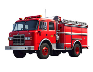 Fire truck isolated with solid background or no background imagejpg