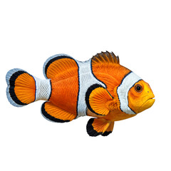 Vibrant Clownfish with Transparent Background