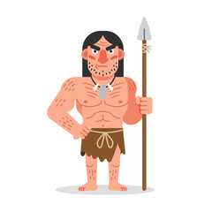 A caveman, vector illustration design