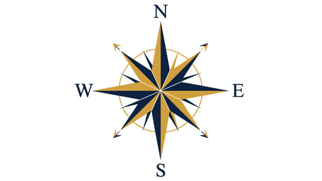 Compass Rose Wind Rose Navigation Direction Symbol
