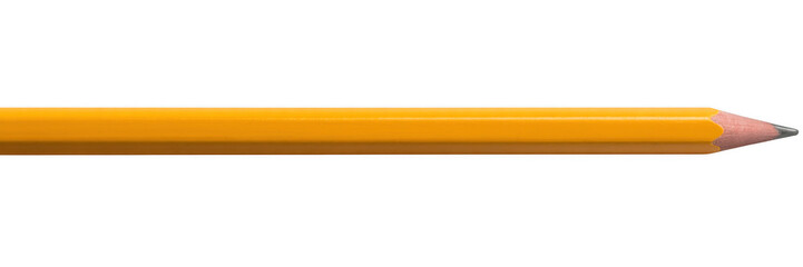 Yellow pencil isolated stationery isolated on a transparent background