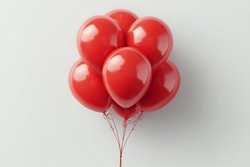balloon mockup isolated on pure white background branding ready minimal product shot, Realistic Photo