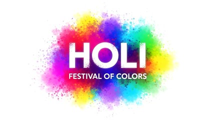 Vibrant holi festival of colors celebration