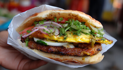 The iconic bun kebab.