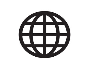 Gorgeous international connection symbol in modern line style