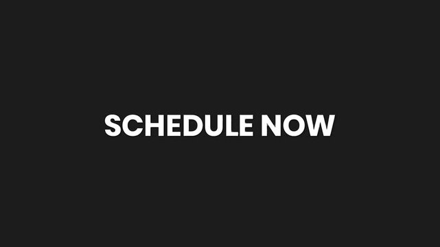 Schedule Now Minimal Particle Text Animation 4K Appointment Booking Prompt for Business Services