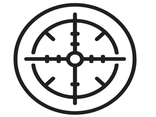 Fototapeta premium Beautiful wildlife hunting symbol in elegant modern style