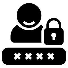 user security solid icon