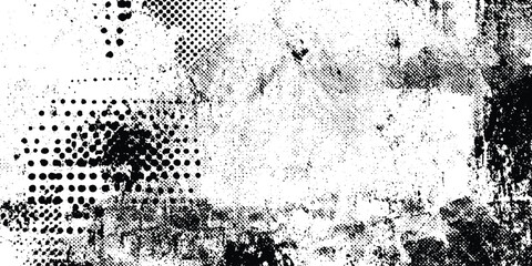 Abstract vintage stone, concrete, dirt, noise surface pattern. Grunge halftone background Vector, black and white error glitch art design grunge background Dot pop art comic sport style vector . © human
