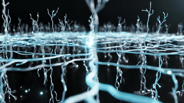 Neural Network Visualization of Brain Activity and Synapses.
