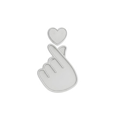 Korean Finger Heart Gesture Symbolizing Love and Affection.