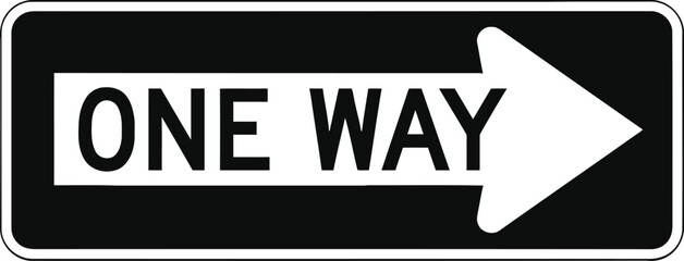Obraz premium One Way Sign