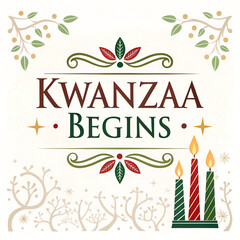Kwanzaa Celebration Begins, First Day of Kwanzaa, Kwanzaa Festive Start, Kwanzaa Cultural Holiday, Kwanzaa Family Gathering