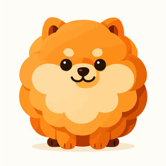 Pomeranian &ndash; Fluffy Bubble 3D Vector