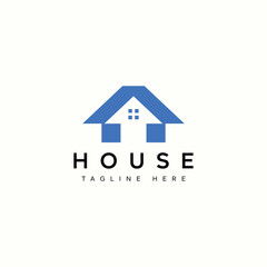 Minimalist Real Estate and Home Logo Design