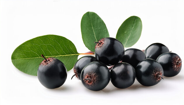 Saskatoon Berry On White Background
