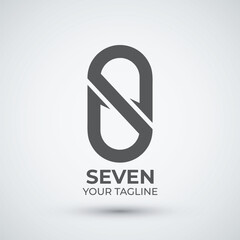 flat letter s logo design vector illustration