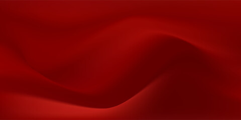 Abstract Red Gradient Background with Smooth Waves and Soft Flow. Suit for banner, web, poster, pamflet, brochure and presentation