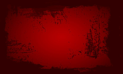 red brush ink painting blank space frame border picture artistic grunge graphic element abstract background