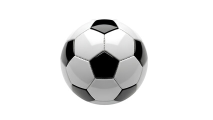 Fototapeta premium A classic soccer ball isolated on a neutral surface, perfect for any sports related content
