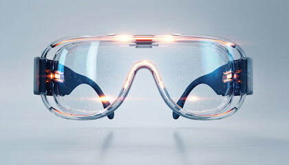 Protective Safety Goggles with Clear Lens and Modern Design.