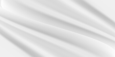 Smooth white gradient background. Soft liquid wallpaper. Silk nacre color texture for banner, flyer, presentation, graphic design. Modern trendy design in Vector Illustration