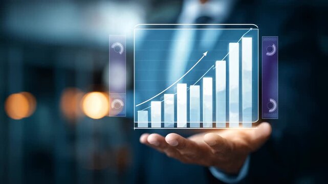 Graph showing upwnward trend