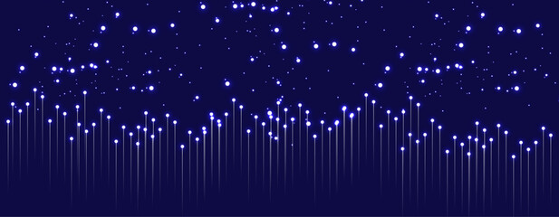 Modern Blue Digital Network Background with Connected Dots for technology, cybersecurity, artificial intelligence, blockchain, cloud computing, and business presentations, websites, and marketing