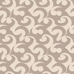 Flat seamless soft shadow pattern, minimal vector illustration