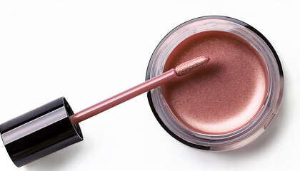 Tinted Lip Gloss With A Soft Applicator Wand For Easy Application With Isolated On Transparent Background