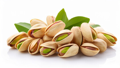 Pistachio Dry Fruit Isolated On White Background